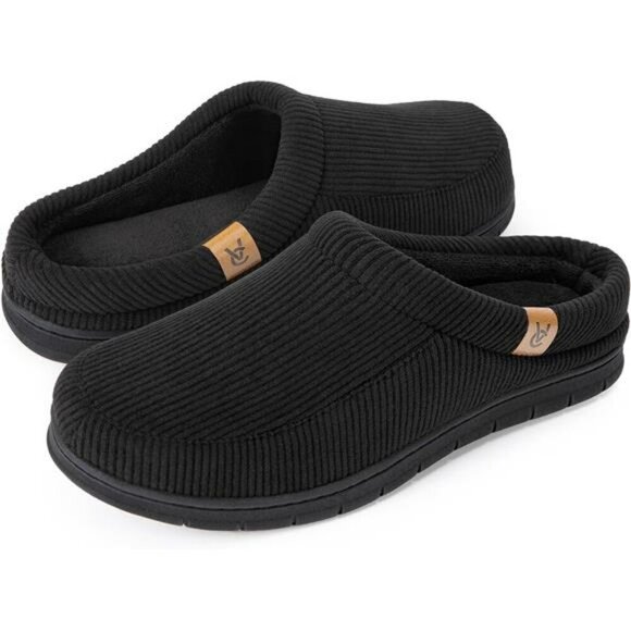 Mens Memory Foam Moccasin Slippers Indoor Outdoor House Shoes Non Slip Cozy main image 6